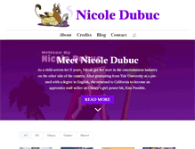Tablet Screenshot of nicoledubuc.com